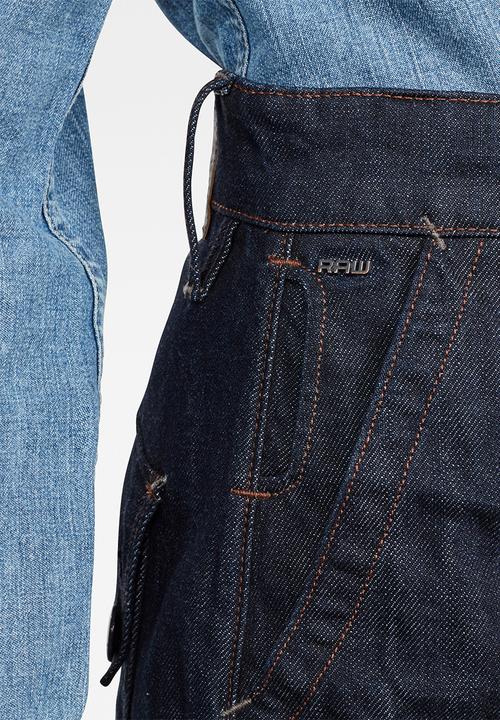 G-STAR - Eyevi high waist wide leg ankle - dark blue 