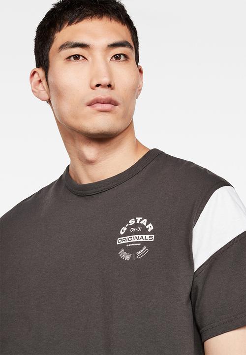 G-STAR - Sport panel originals logo tee - charcoal 