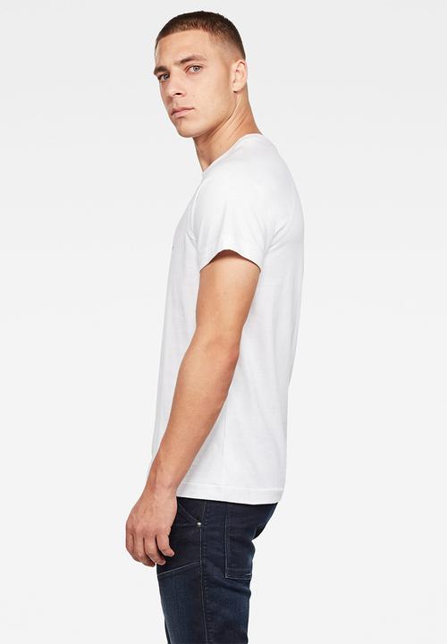 G-STAR - Fast raglan graphic tee - white