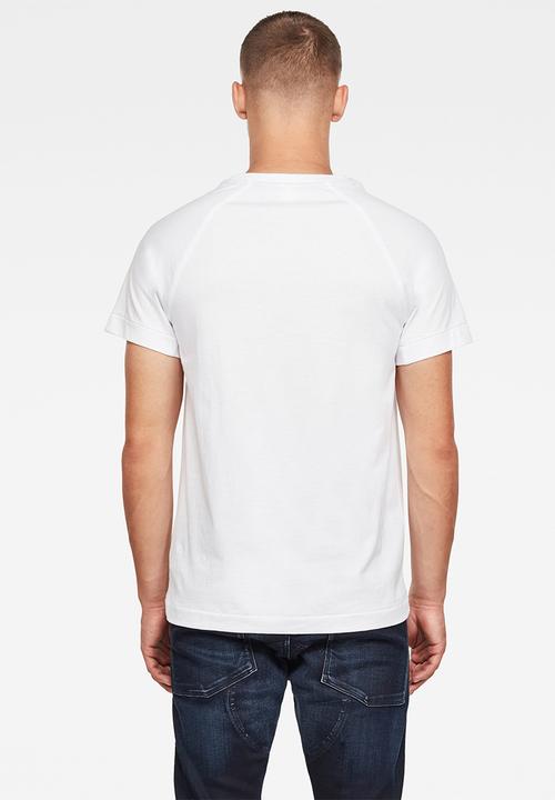 G-STAR - Fast raglan graphic tee - white