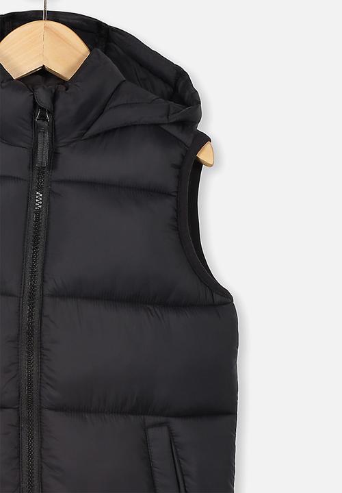 Cotton On - Billie puffer vest - black
