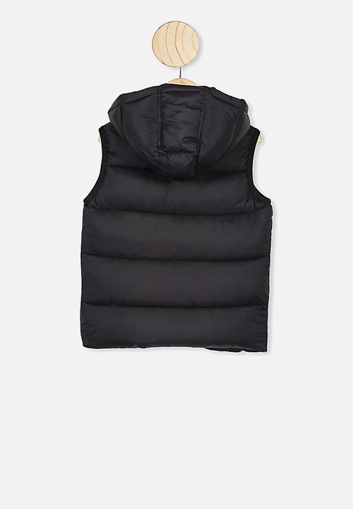 Cotton On - Billie puffer vest - black