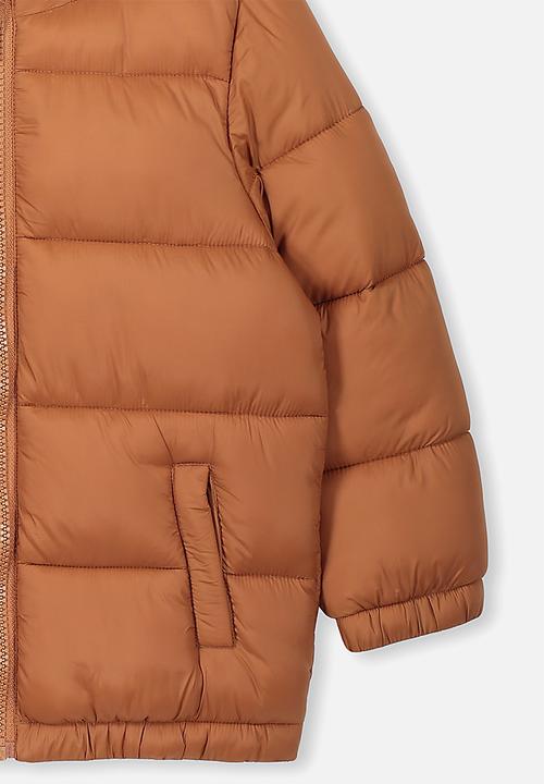 Cotton On - Frankie puffer jacket - brown