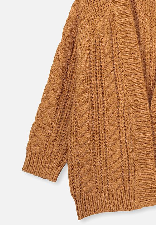 Cotton On - Cooper cardigan - amber brown