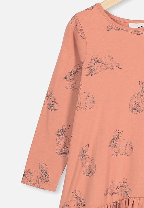 Cotton On - Joss long sleeve dress - dust storm