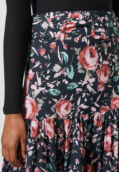 Superbalist - Tiered midi skirt - multi