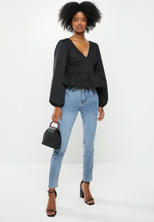 Glamorous - V-neck blouse - black