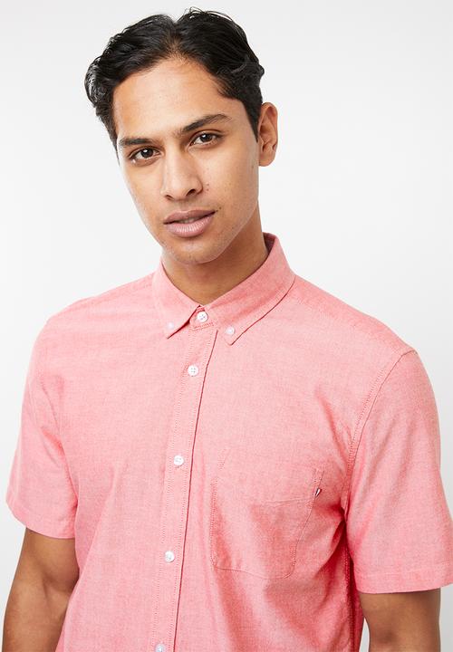Cotton On - Vintage prep short sleeve shirt - pink