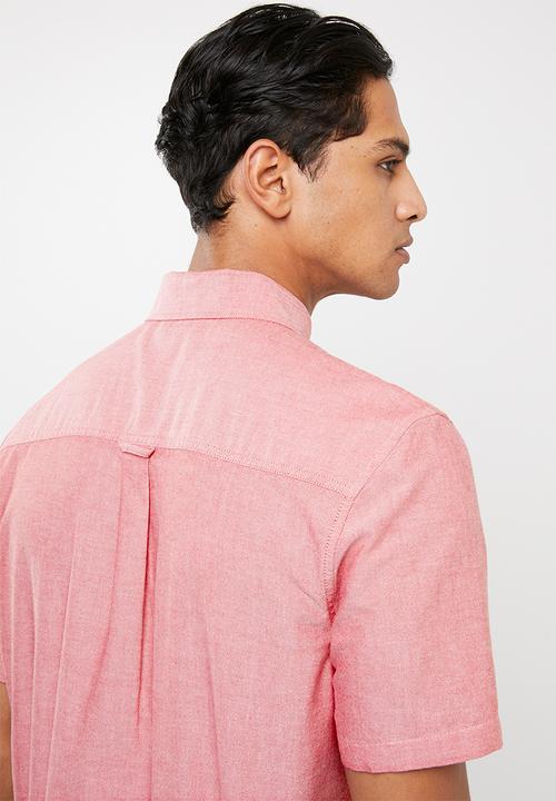 Cotton On - Vintage prep short sleeve shirt - pink