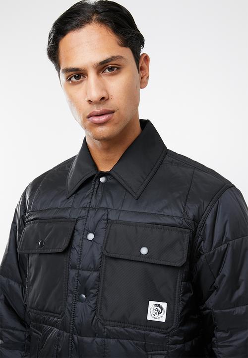Diesel  - Welles quilted jacket - black