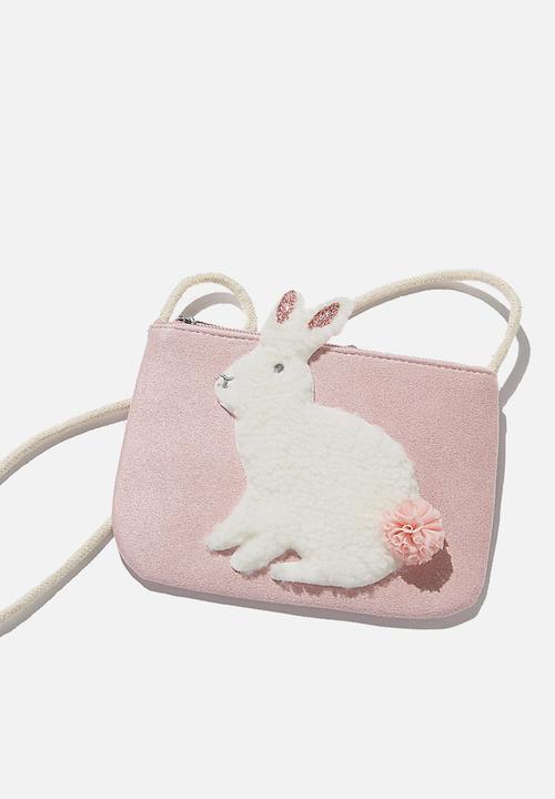 Cotton On - Jayme critter bag - pink & white 