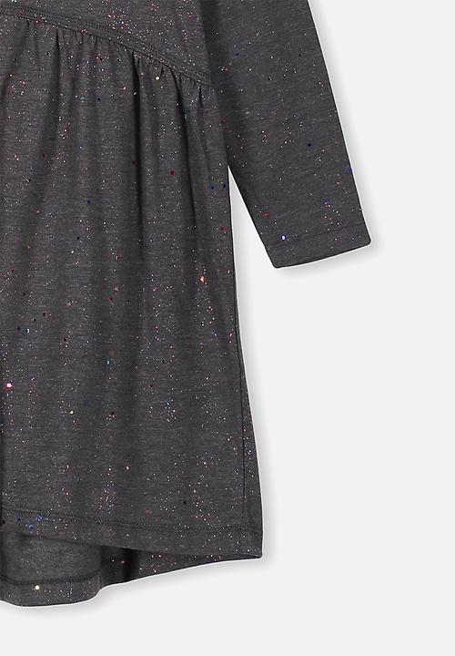 Cotton On - Freya long sleeve dress - black 