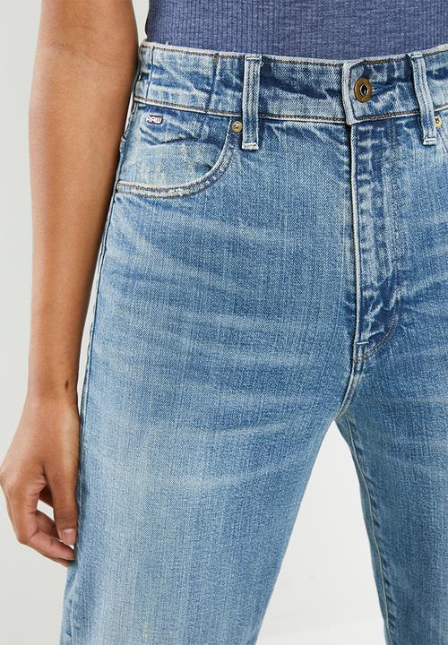 G-STAR - Janeh ultra high waist mom ankle - blue