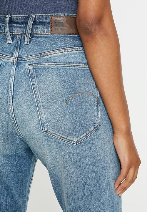 G-STAR - Janeh ultra high waist mom ankle - blue