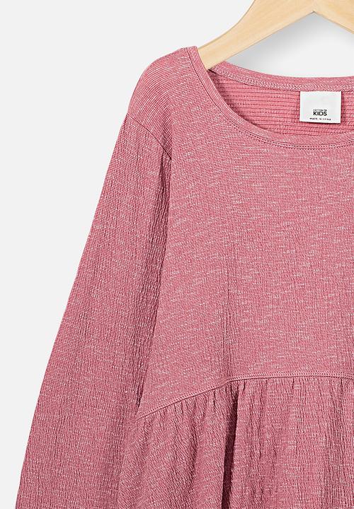 Cotton On - Freya long sleeve dress - pink 