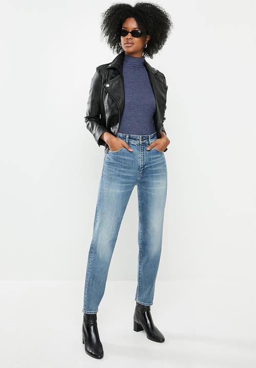 G-STAR - Janeh ultra high waist mom ankle - blue