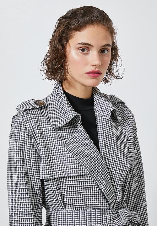 Superbalist - Unlined trench coat - black & white