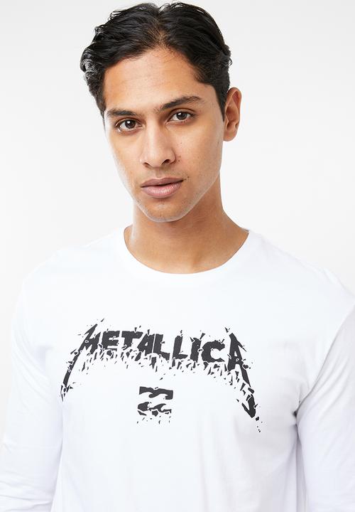 Billabong  - AI Metallica long sleeve tee - white