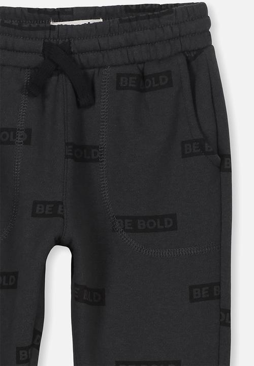 Cotton On - Heritage trackpant - black