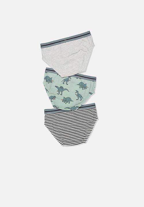 Cotton On - Boys 3 pack brief - multi 