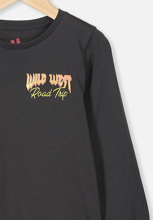 Cotton On - Tom long sleeve tee - black