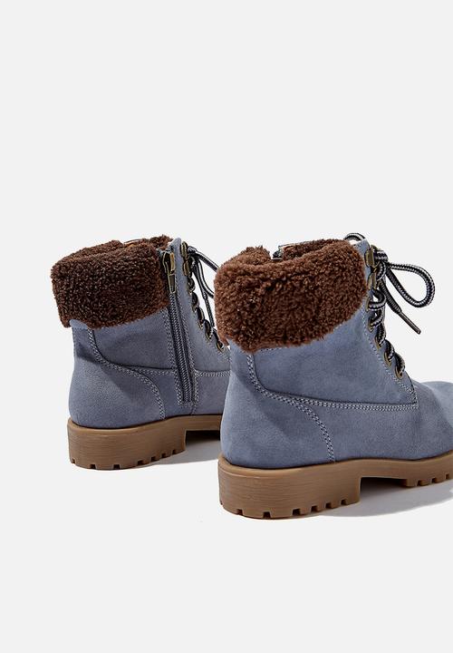 Cotton On - Trekker hiking boot -  navy