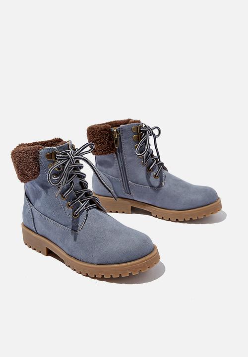 Cotton On - Trekker hiking boot -  navy