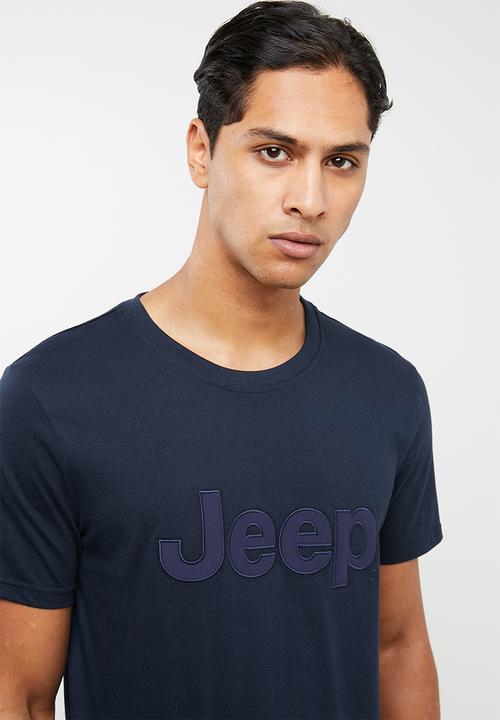 JEEP - Large logo short sleeve tee - navy