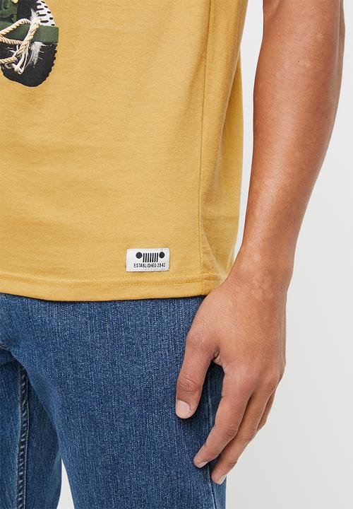 JEEP - Motor short sleeve tee - ochre