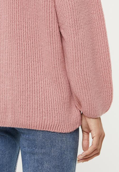 edit - Raglan rib jumper - pink