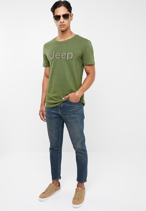 JEEP - Large logo short sleeve tee - fatigue