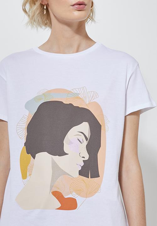 Superbalist - Printed tee - white