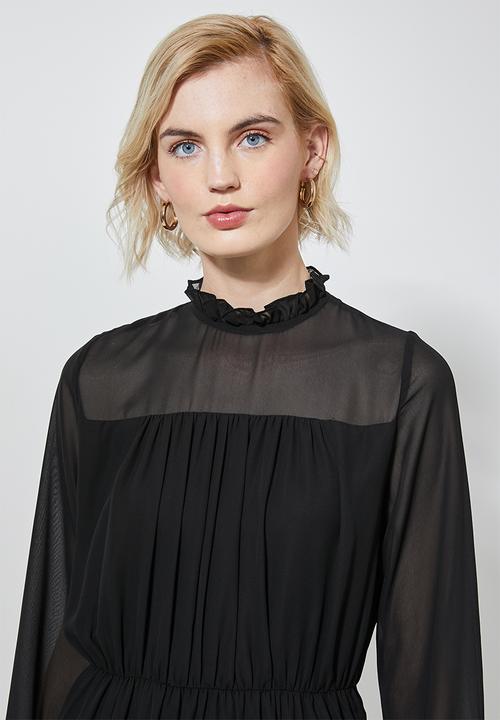 Superbalist - Waisted pie crust dress - black