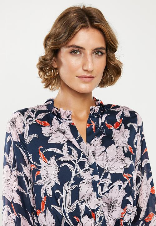 Jacqueline de Yong - Yeremaiah long sleeve dress - multi