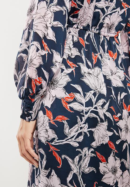 Jacqueline de Yong - Yeremaiah long sleeve dress - multi