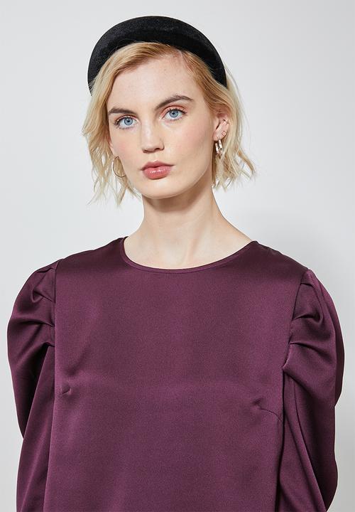 Superbalist - Mutton sleeve shell blouse - purple