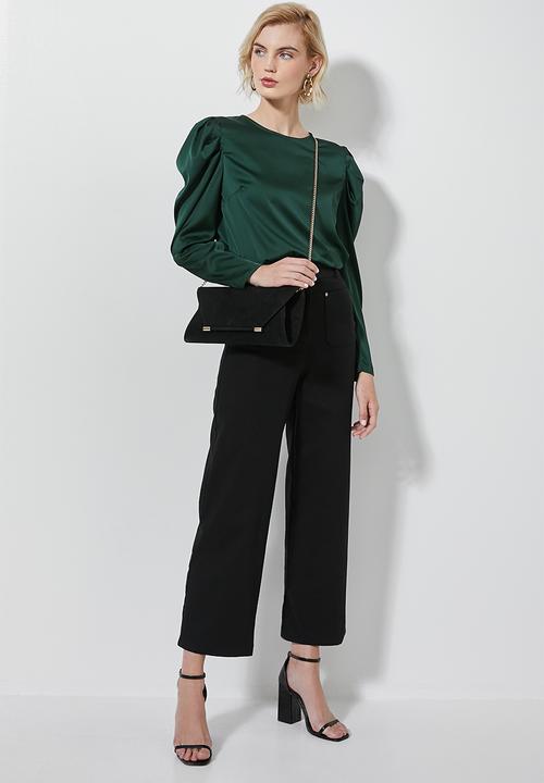 Superbalist - Mutton sleeve shell blouse - green