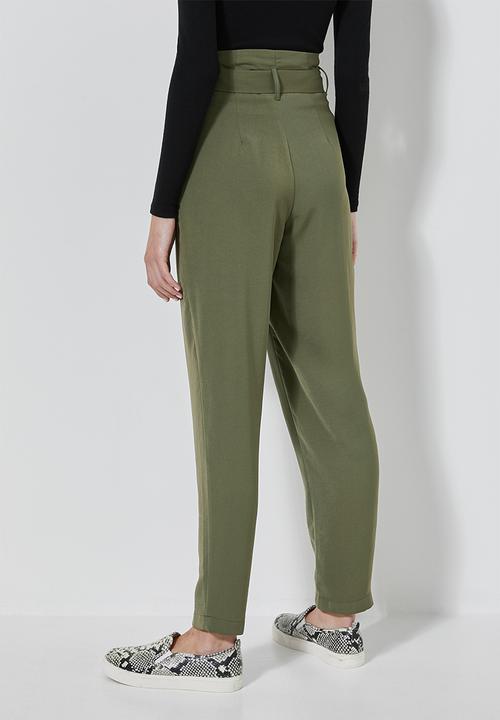 Superbalist - Paperbag trousers -  khaki