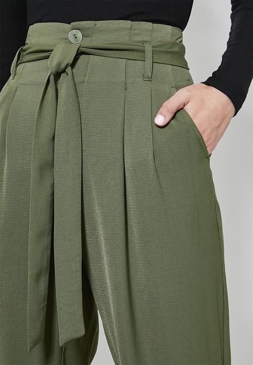 Superbalist - Paperbag trousers -  khaki