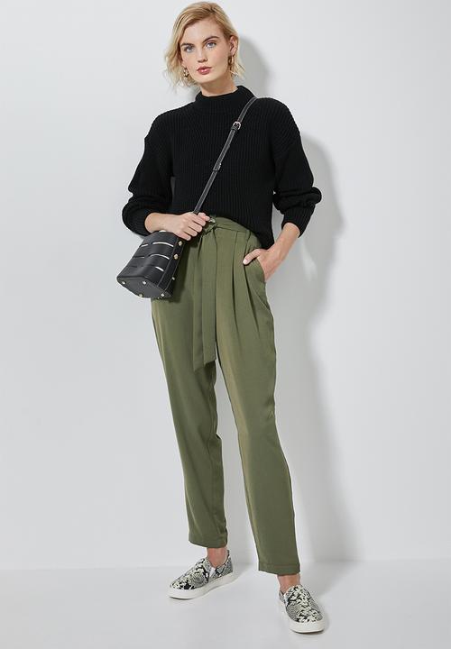 Superbalist - Paperbag trousers -  khaki