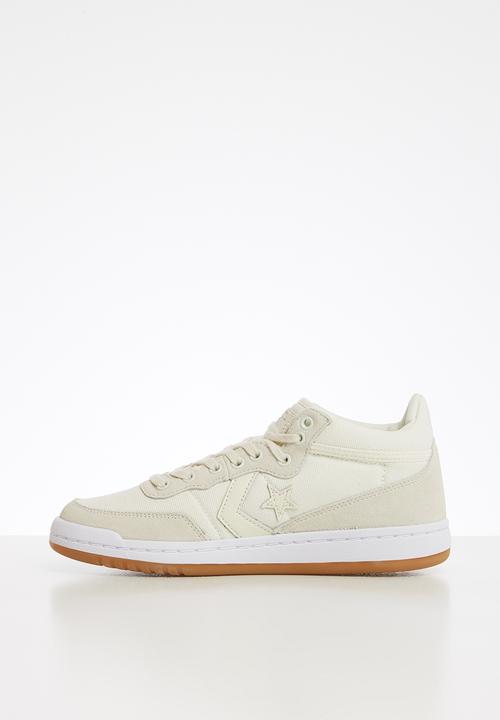 Converse - Ctas fast break summer textile mid y  - egret/white