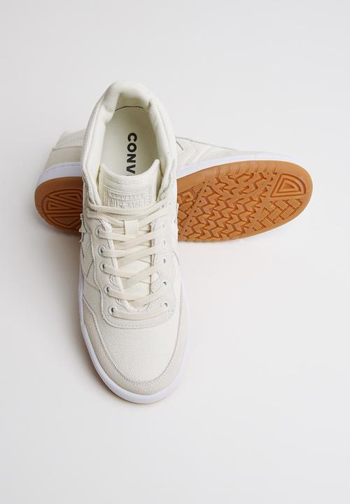 Converse - Ctas fast break summer textile mid y  - egret/white