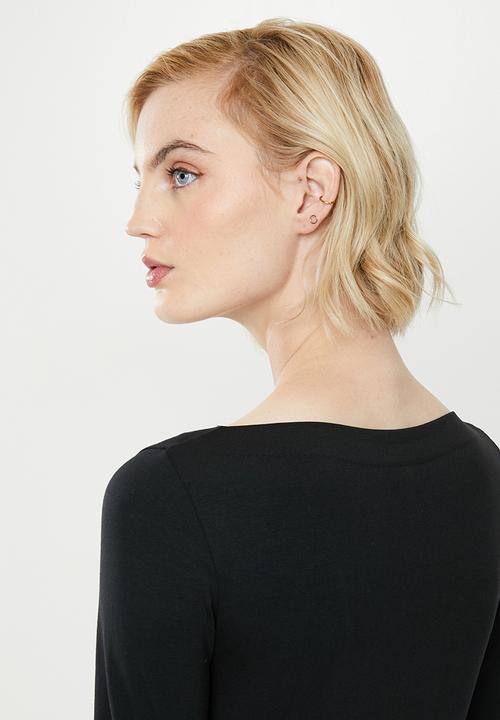 Vero Moda - Panda modal long sleeve top - black