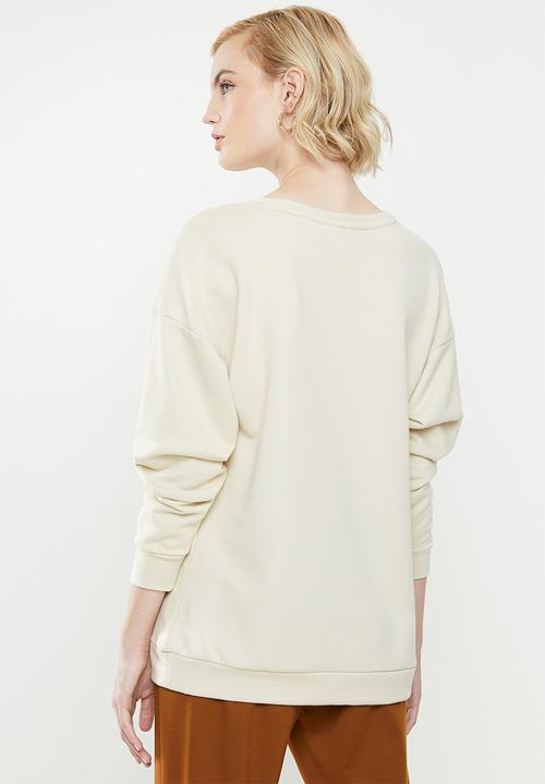 ONLY - Royal long sleeve o-neck sweater - pumice stone