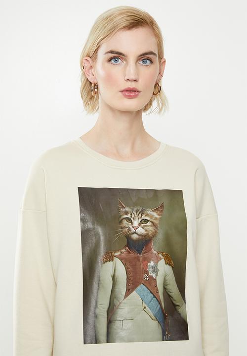 ONLY - Royal long sleeve o-neck sweater - pumice stone