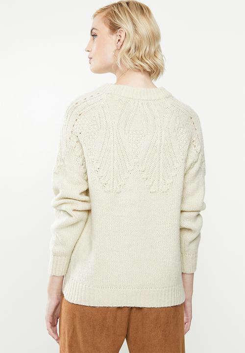 ONLY - Anelia long sleeve  pullover - almond milk