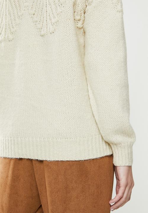 ONLY - Anelia long sleeve  pullover - almond milk