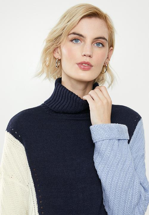 ONLY - Vincina long sleeve rollneck pullover - multi 