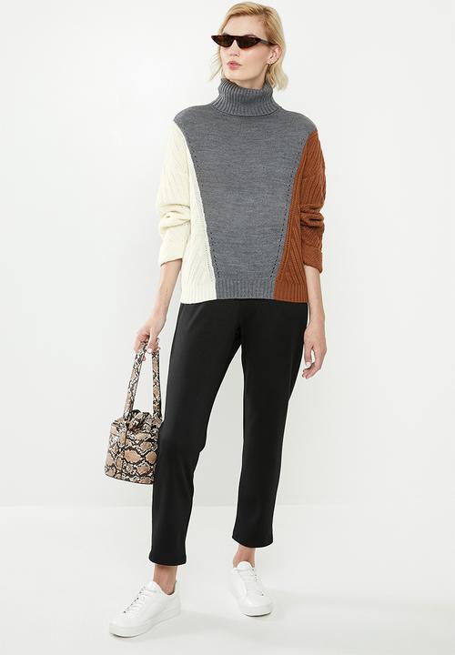 ONLY - Vincina long sleeve rollneck pullover - multi 