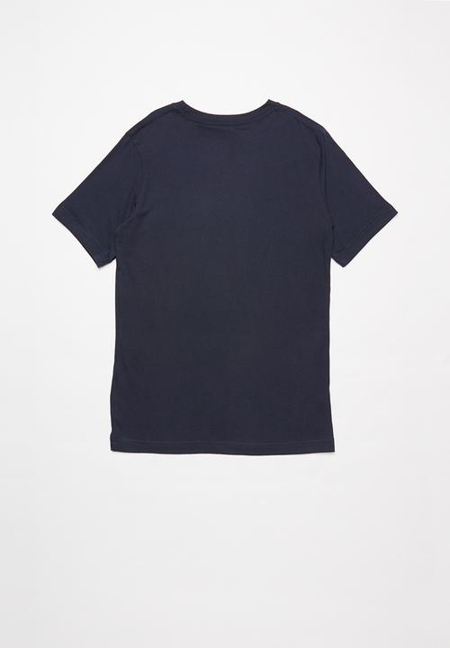 Converse - Converse boys stack wordmark graphic tee - navy